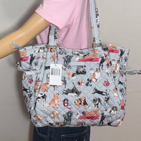 Vera Bradley Glenna Satchel in Best in Show NWT! Dogs! - Picture 1 of 13